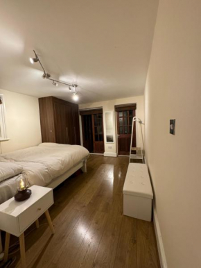 A beautiful room with a private garden